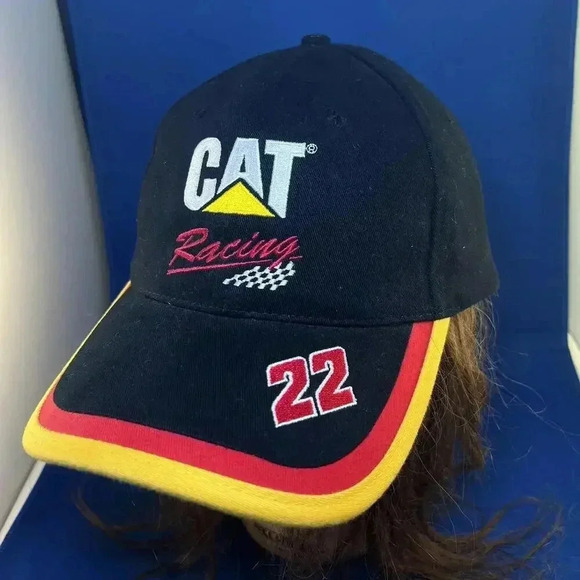 CAT Racing Hat - Ward Burton #22 NASCAR Cap - Picture 2 of 5